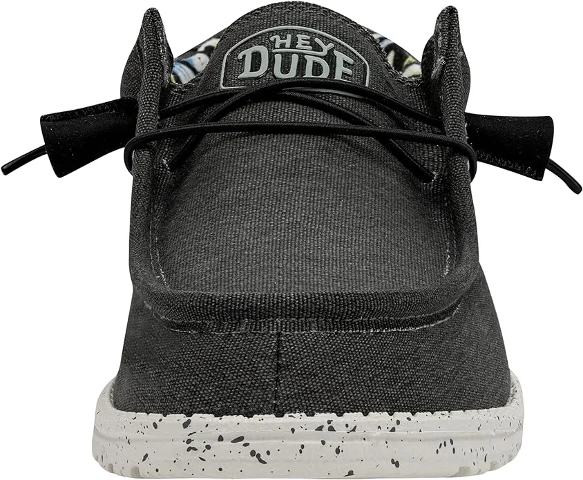 110384900 Hey Dude Men's Wally Stretch Shoes Black 9 - Like New
