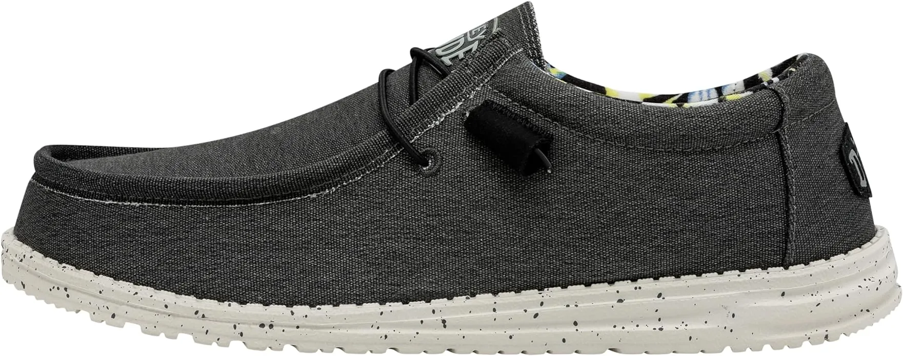 110384900 Hey Dude Men's Wally Stretch Shoes Black 9 - Like New