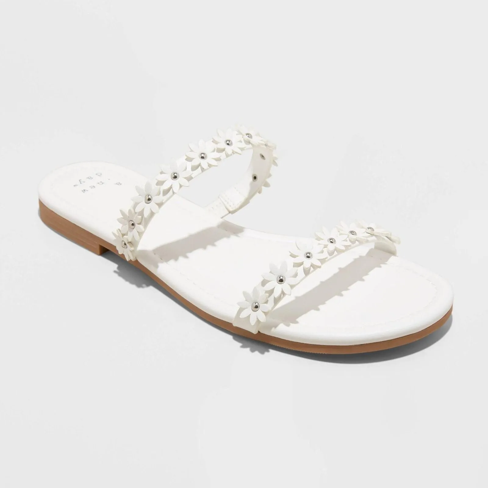 A New Day Women's Steffie Slide Sandals 89375750 White 9M