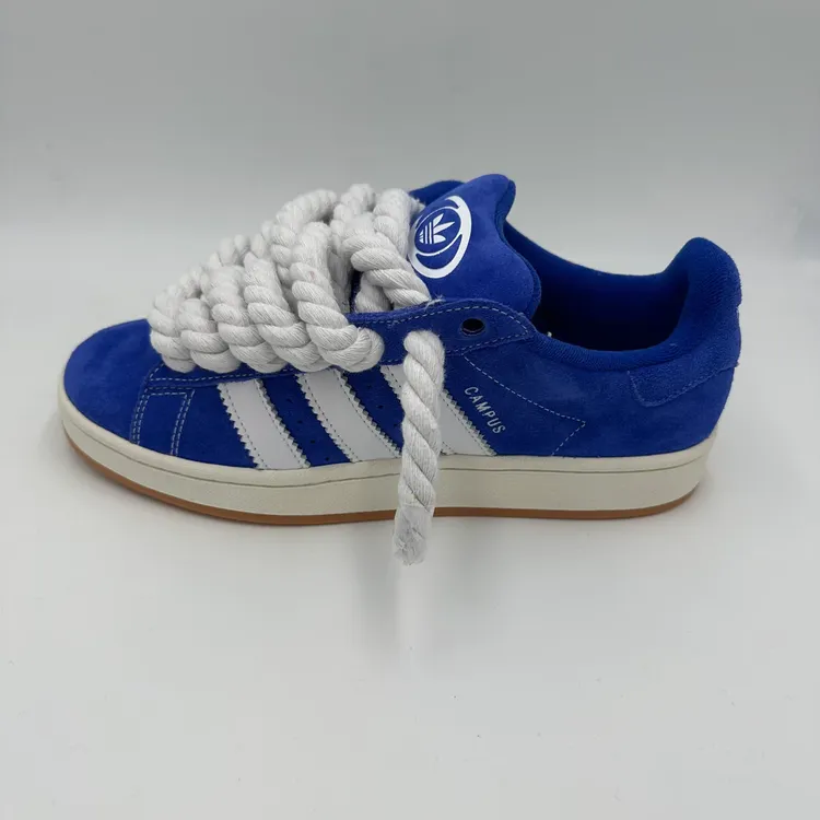 Adidas campus blue&white