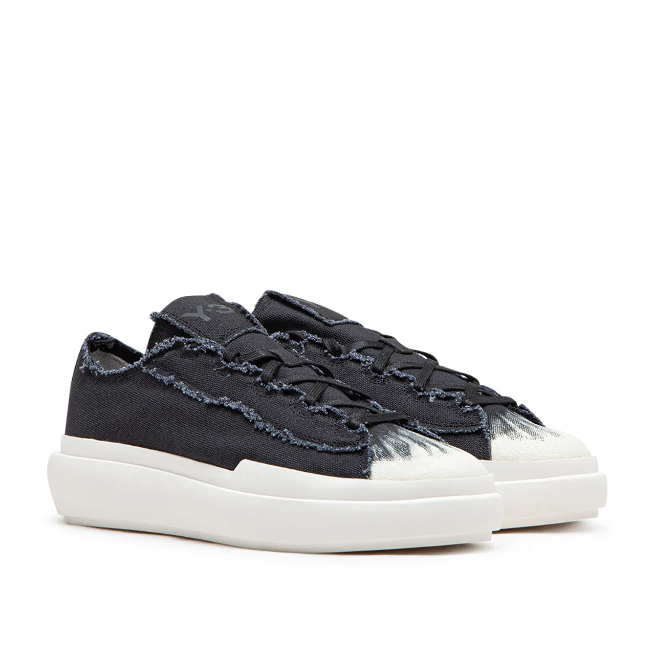 adidas y-3 nizza low (black / white)
