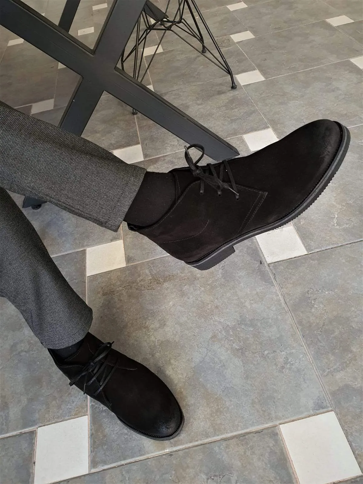 Anchorage Black Suede Chukka Boots - Sophisticated Comfort for Every Occasion