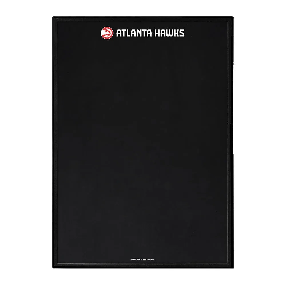 Atlanta Hawks: Framed Chalkboard