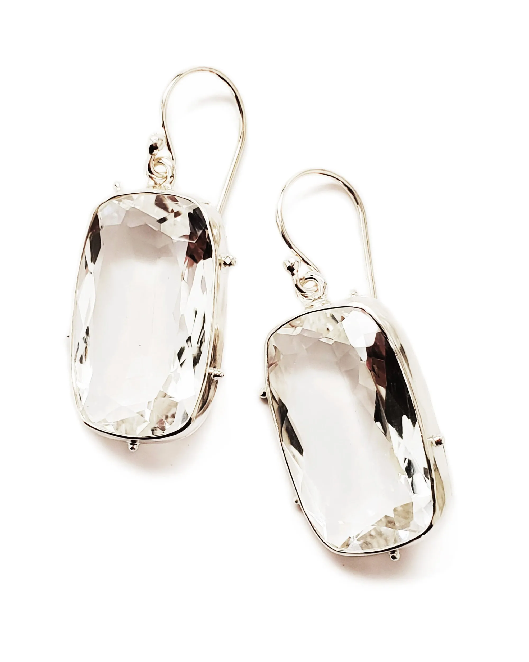 August Earrings in Quartz