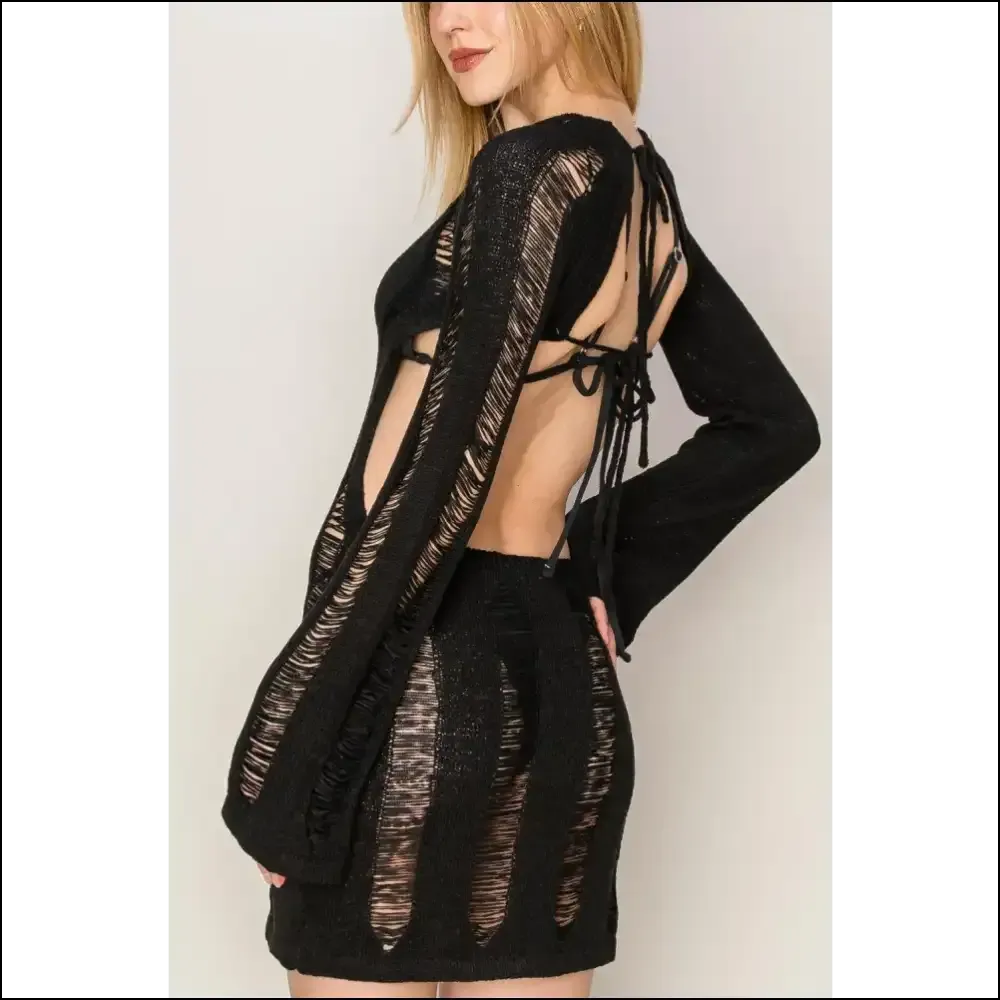 Beach Slays: Turn Heads in the Hyfve Backless Mini Dress! 🌊✨