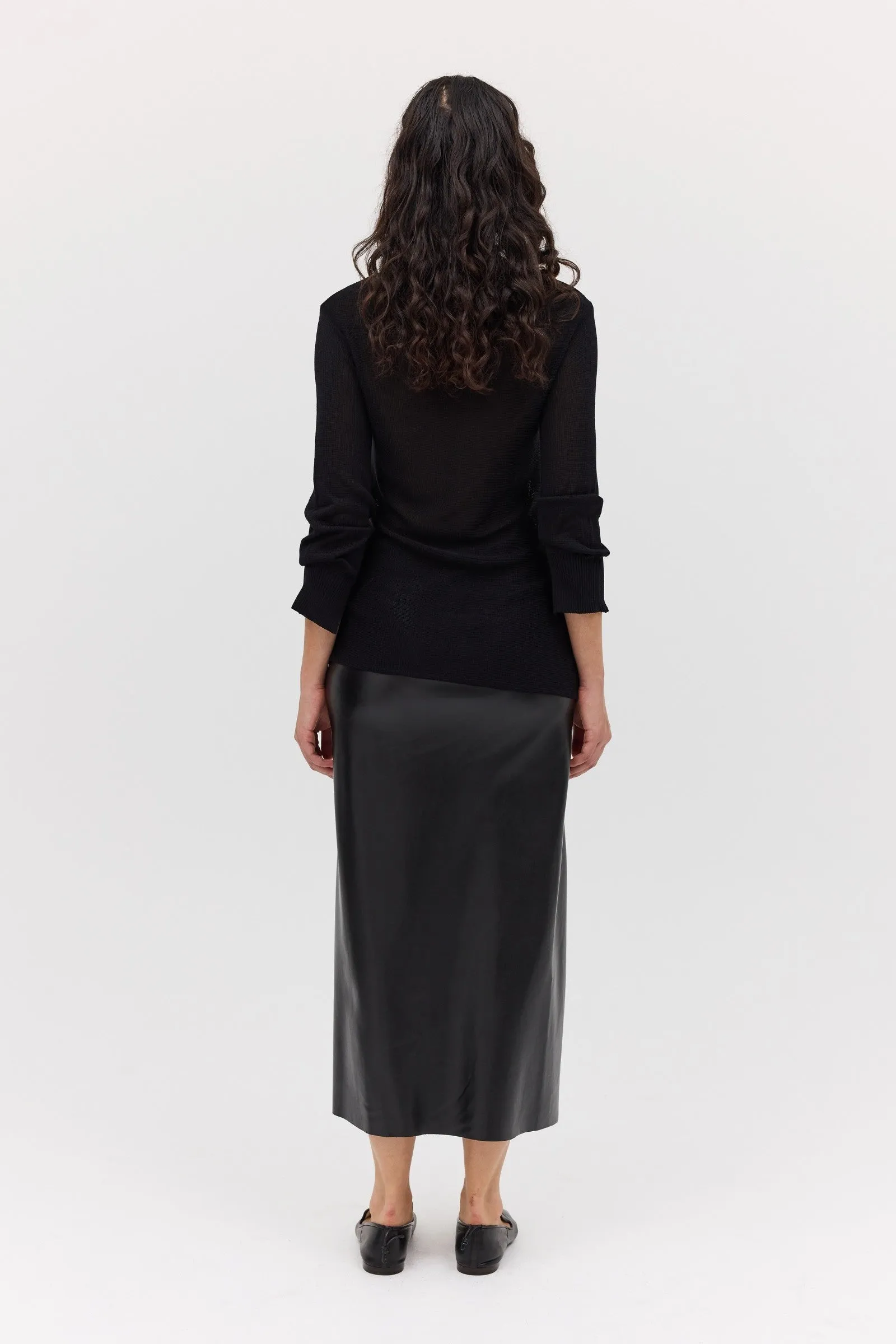 BLACK BERNICE KNIT