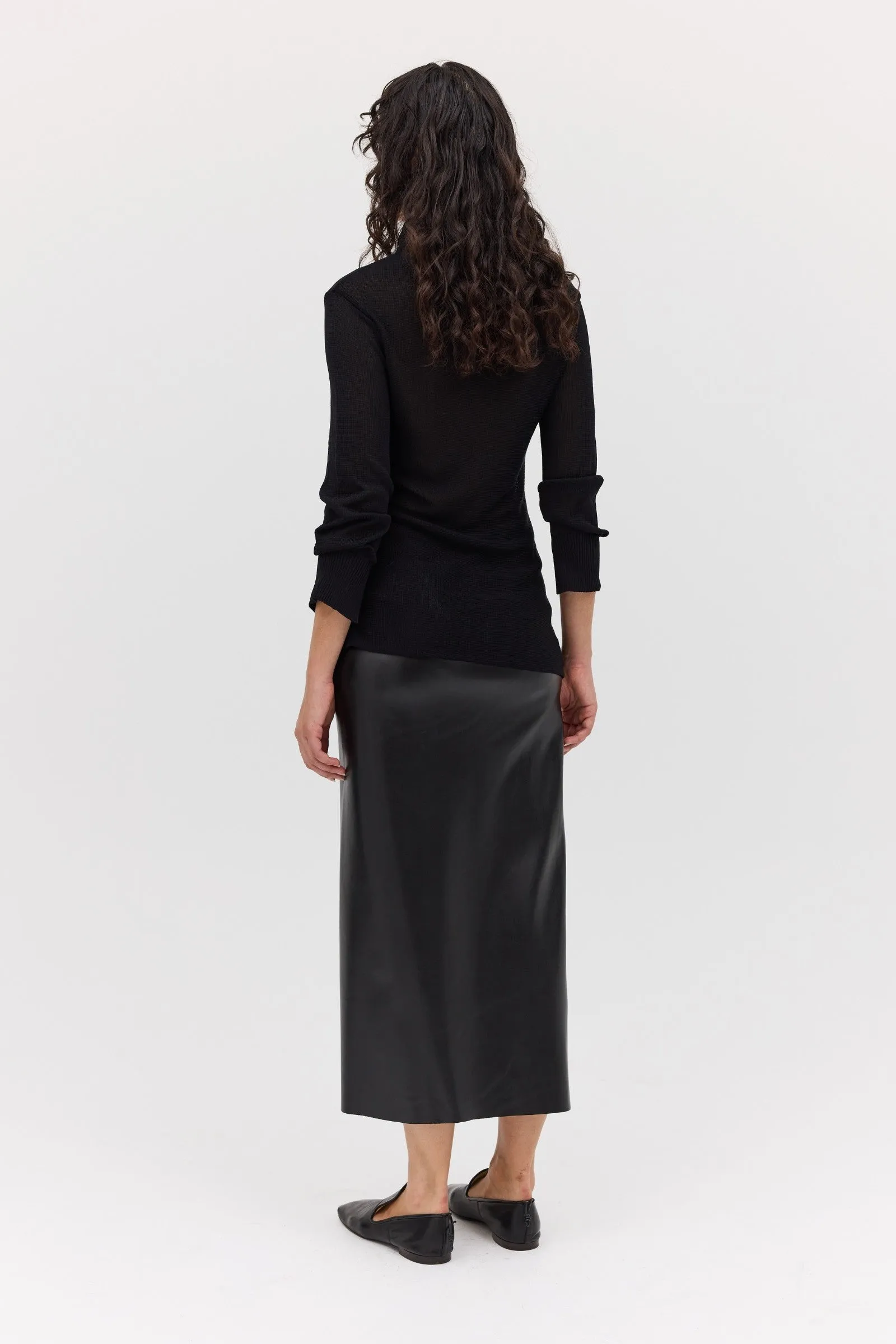 BLACK BERNICE KNIT