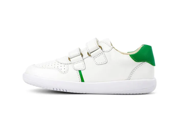 Bobux KP Riley White   Emerald Trainers