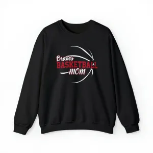 Braves Basketball Mom Unisex Heavy Blend™ Crewneck Sweatshirt