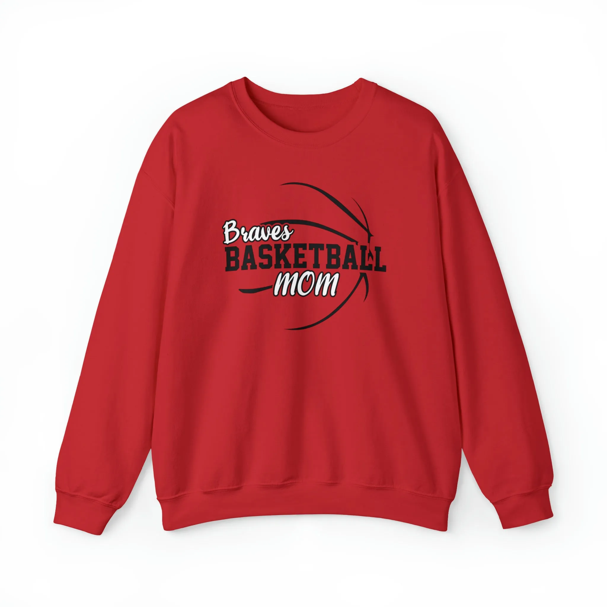Braves Basketball Mom Unisex Heavy Blend™ Crewneck Sweatshirt