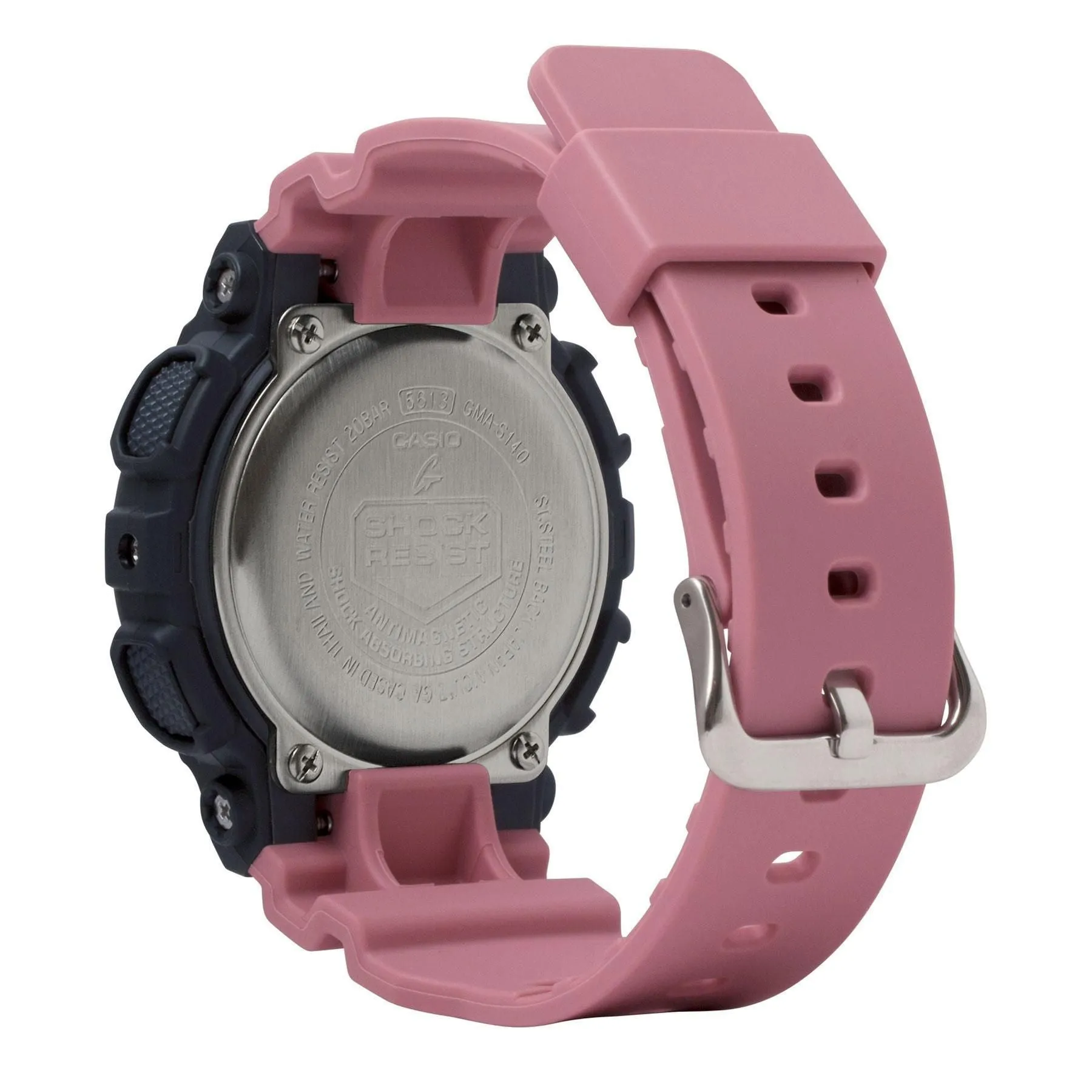 Casio G-Shock GMAS140-4A Peach Pink Womens Watch 90's Colors