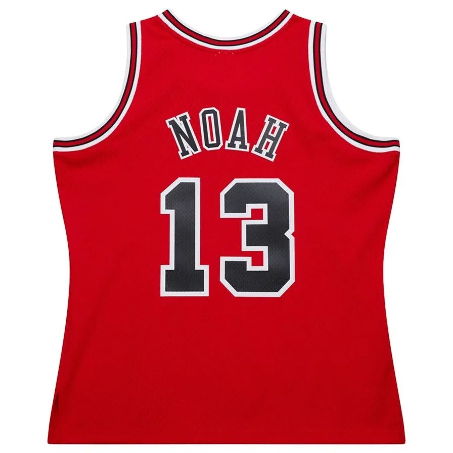 C.Bulls #13 Joakim Noah Mitchell & Ness 2013-14 Hardwood Classics Swingman Jersey - Red American Basketball Jersey