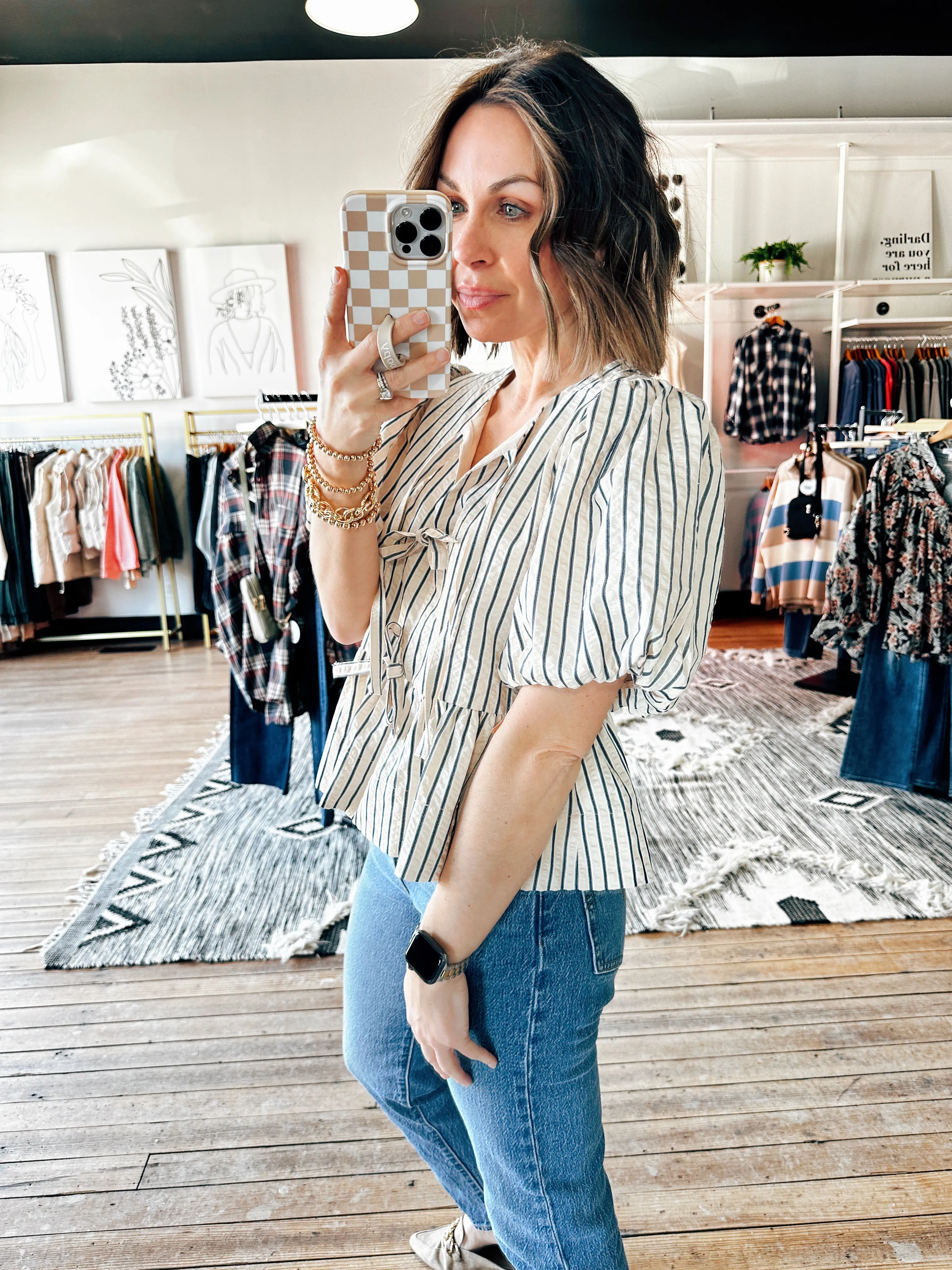 Charleston Striped Top