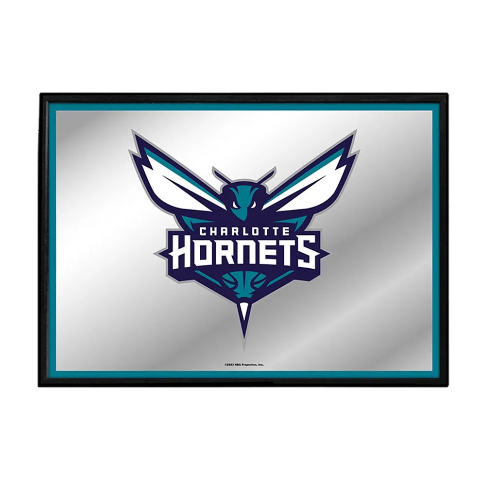 Charlotte Hornets: Framed Mirrored Wall Sign