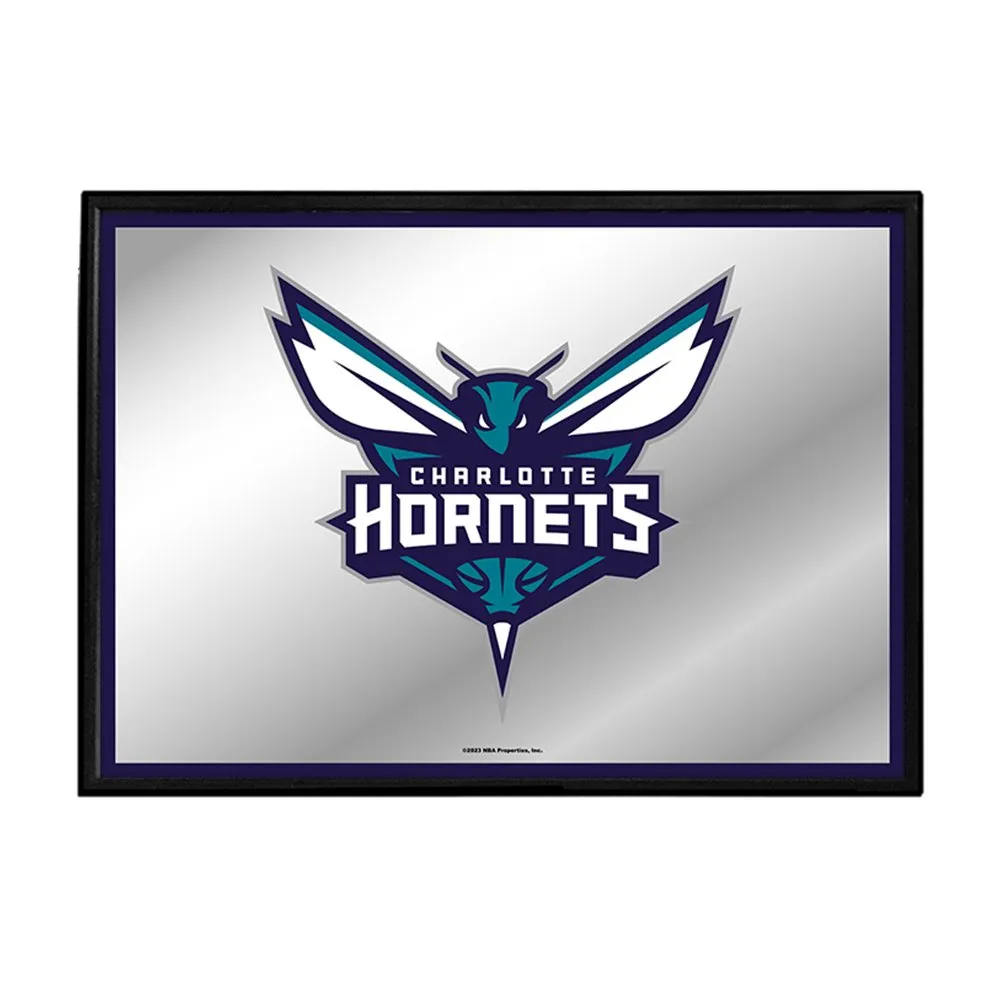 Charlotte Hornets: Framed Mirrored Wall Sign