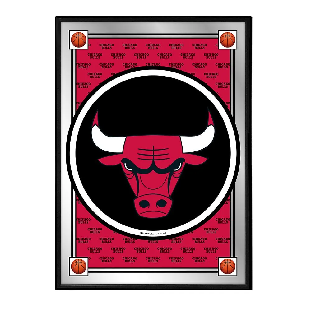 Chicago Bulls: Team Spirit - Framed Mirrored Wall Sign
