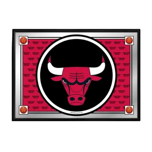 Chicago Bulls: Team Spirit - Framed Mirrored Wall Sign