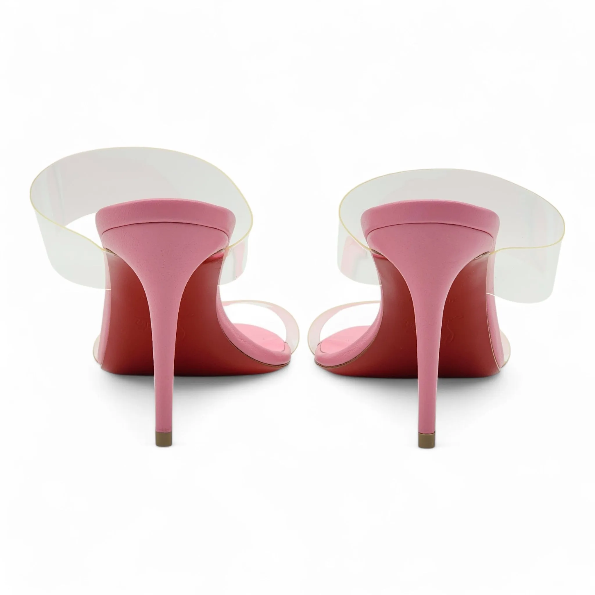 Christian Louboutin Just Nothing Sandals 85mm - PVC and Leather - Pink - 37