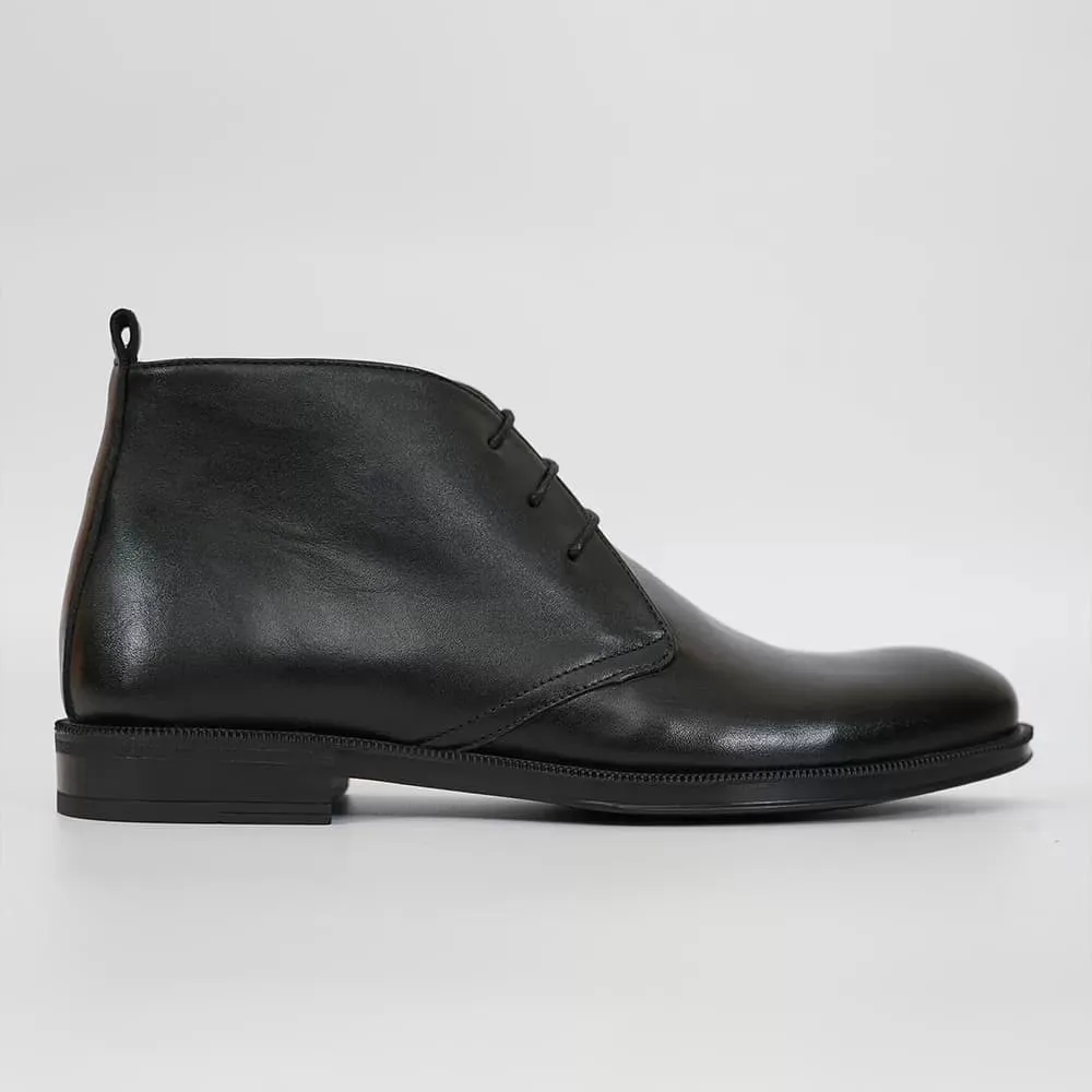 Chukka boots Cuir Noir Ref:1201