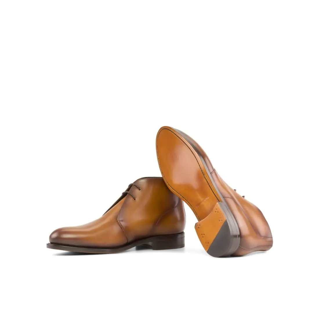 Chukka Boots en cuir marron clair