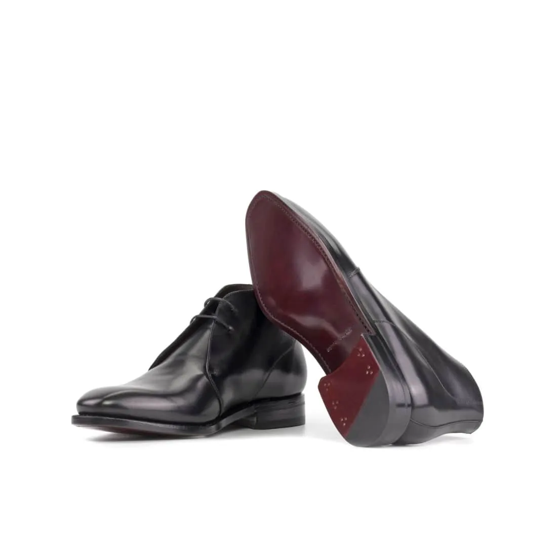 Chukka Boots en cuir noir