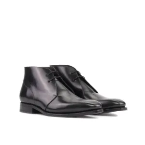 Chukka Boots en cuir noir