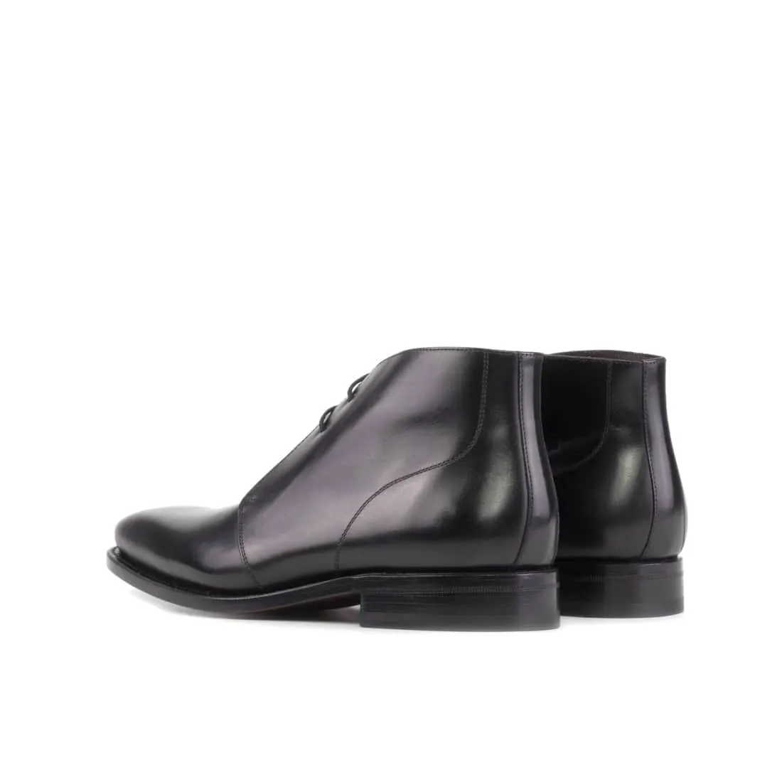 Chukka Boots en cuir noir
