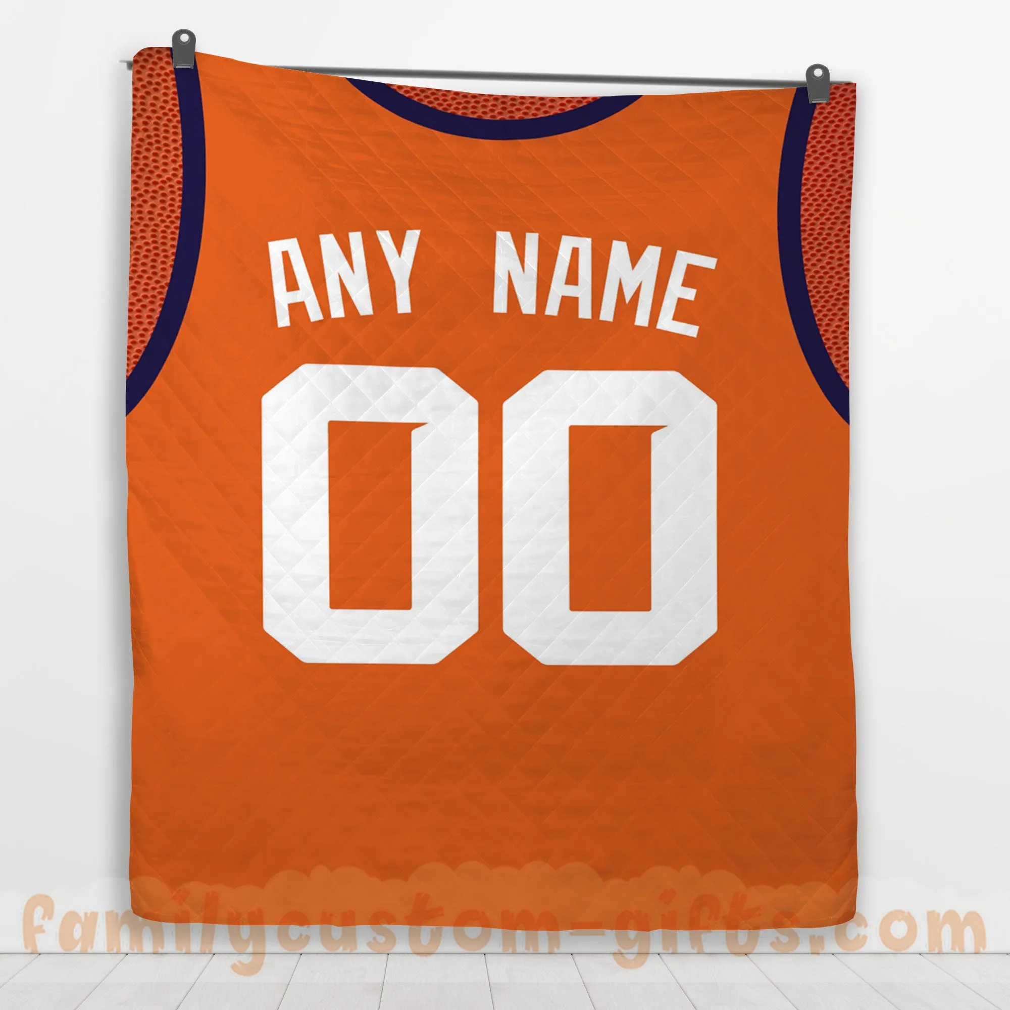 Custom Premium Quilt Blanket Phoenix Jersey Basketball Personalized Quilt Gifts for Her & Him