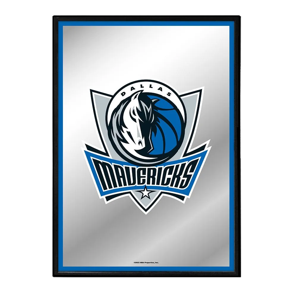 Dallas Mavericks: Framed Mirrored Wall Sign