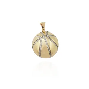 Diamond Basketball Pendant (10K)