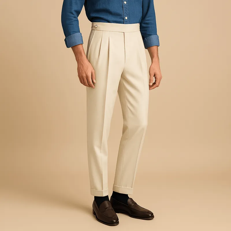 Domoir | Tailored Pleated Trousers