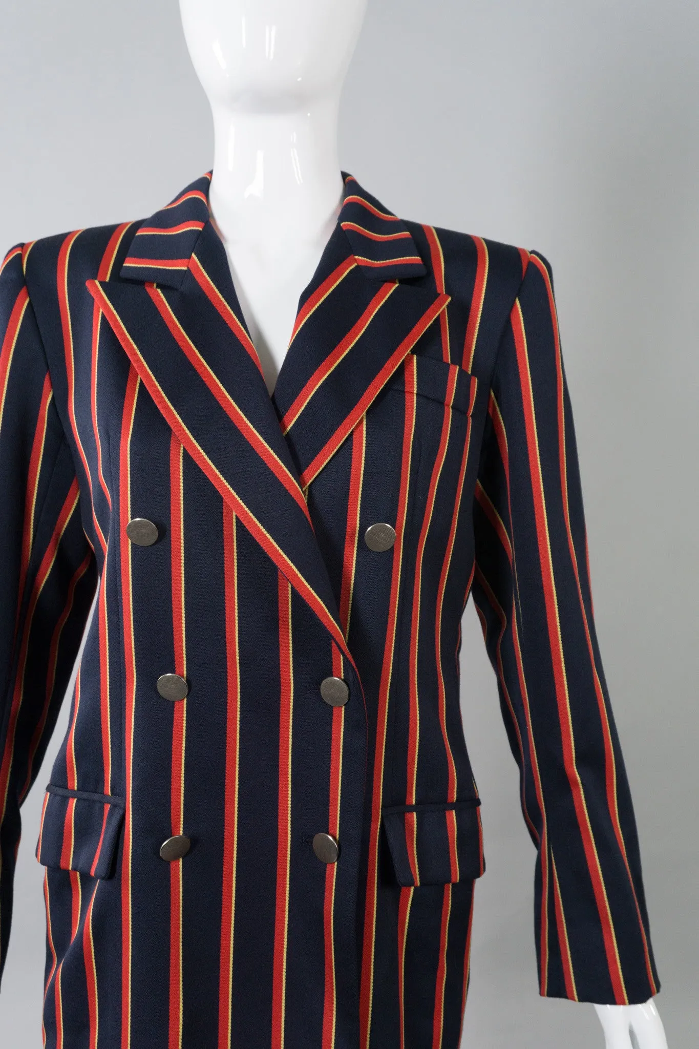 Double Breasted Striped Blazer