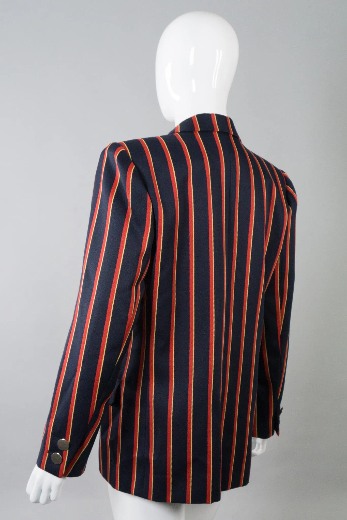 Double Breasted Striped Blazer