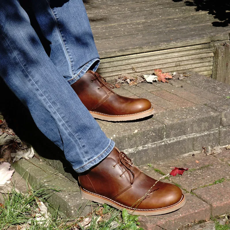 Elgon Leather Chukka Lace-up Boots - crepex sole