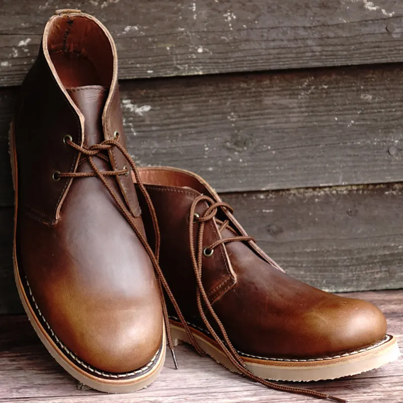 Elgon Leather Chukka Lace-up Boots - crepex sole
