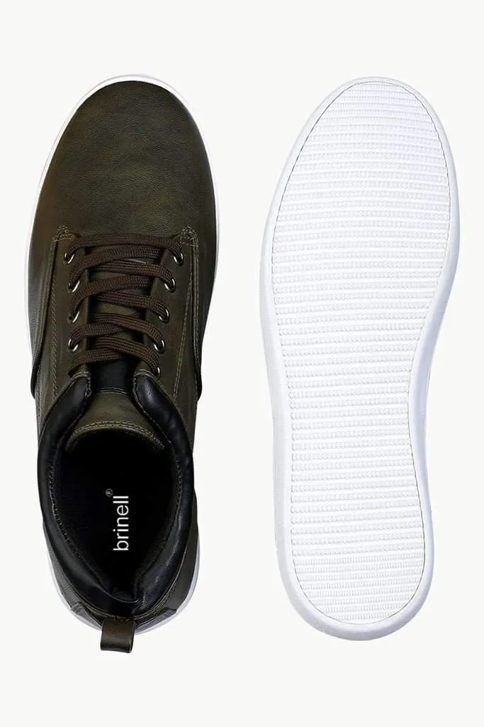 Faux Leather Urban Plimsolls