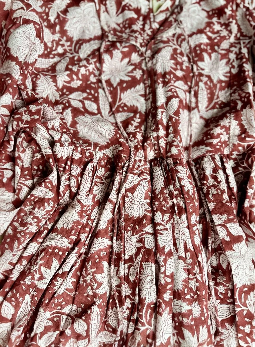 Floral Burnt Sienna | Cotton Dress