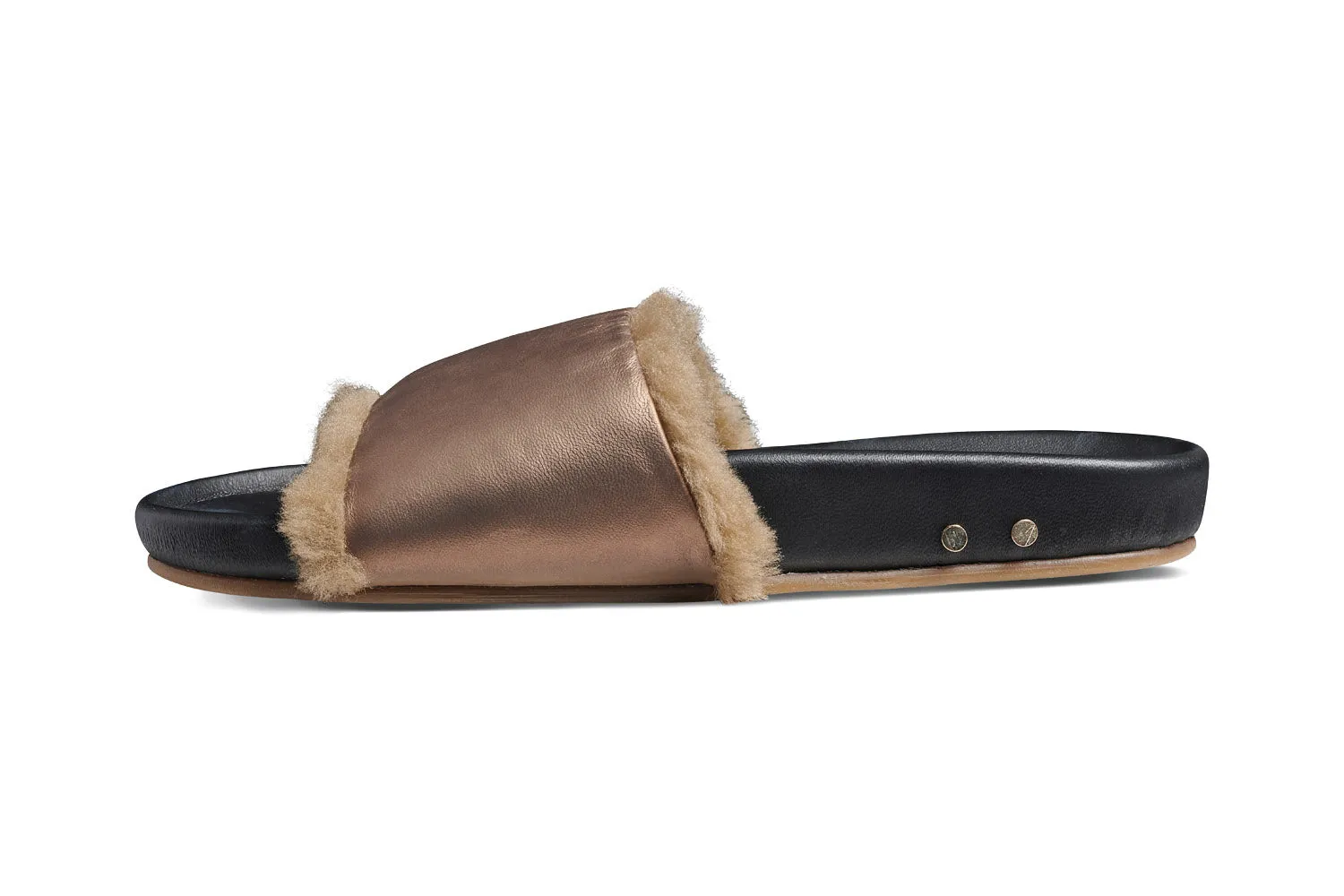 GALLITO SHEARLING - Mocha/Black