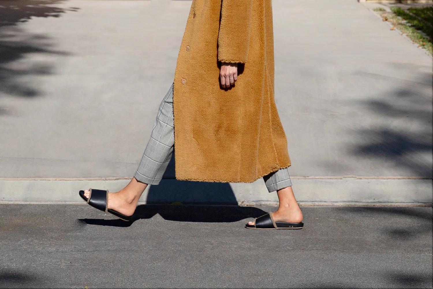 GALLITO SHEARLING - Mocha/Black