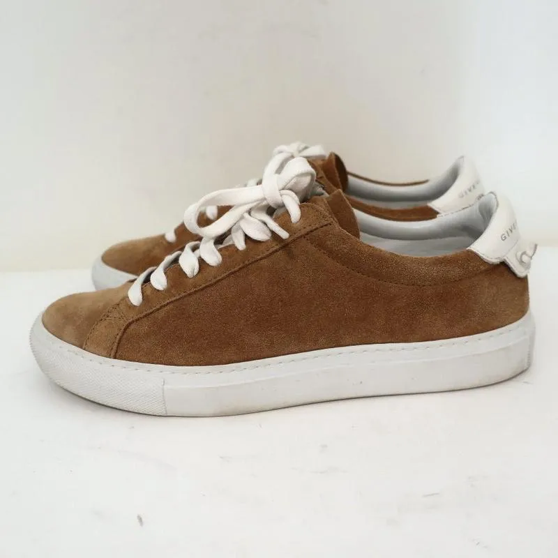 Givenchy Urban Knots Low Top Sneakers Brown Suede & White Leather Size 37.5