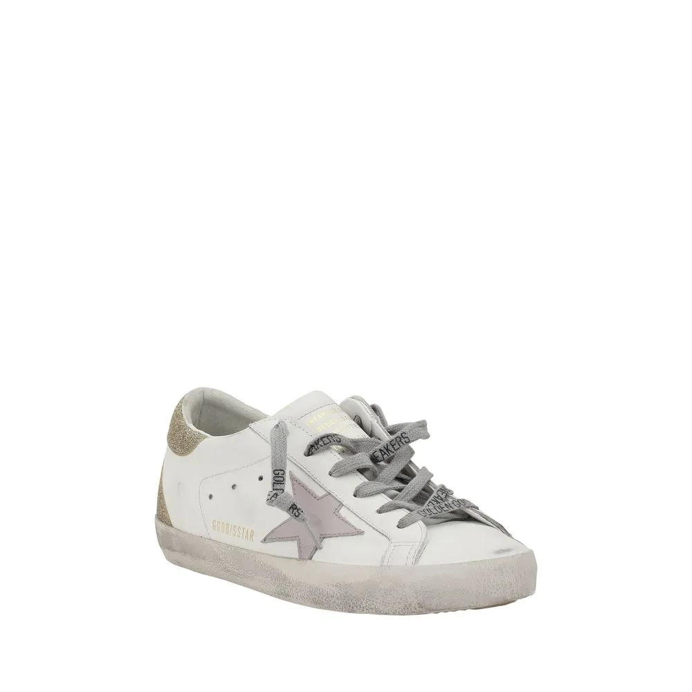 Golden Goose Super Star Women Ivory Sneakers Leather Low Top Flat Trainer Shoes
