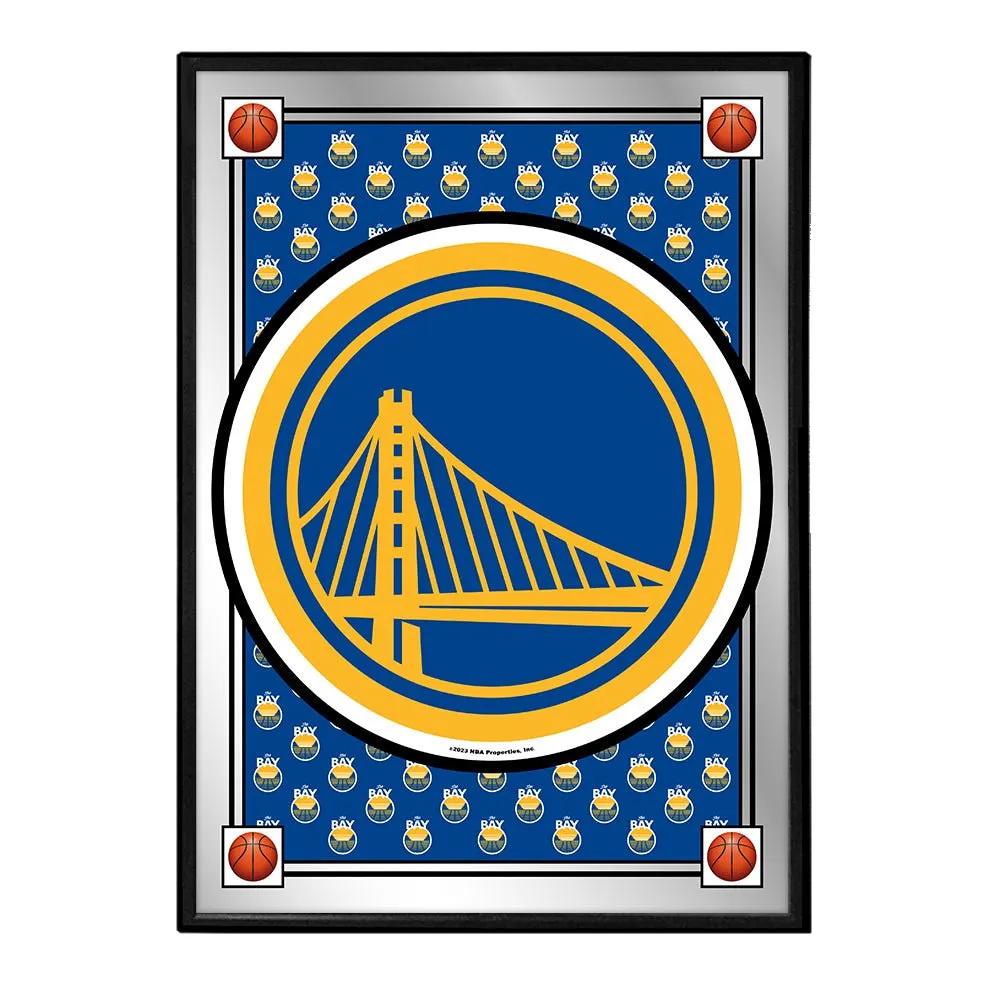 Golden State Warriors: Team Spirit - Framed Mirrored Wall Sign