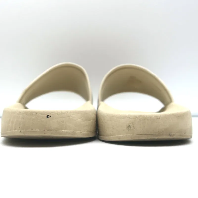 Gucci Floral GG Supreme Slide Sandals Ivory Size 36