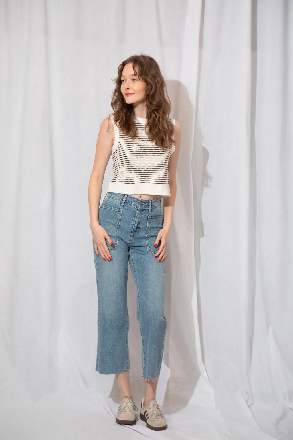 High Rise Utility Wide Leg