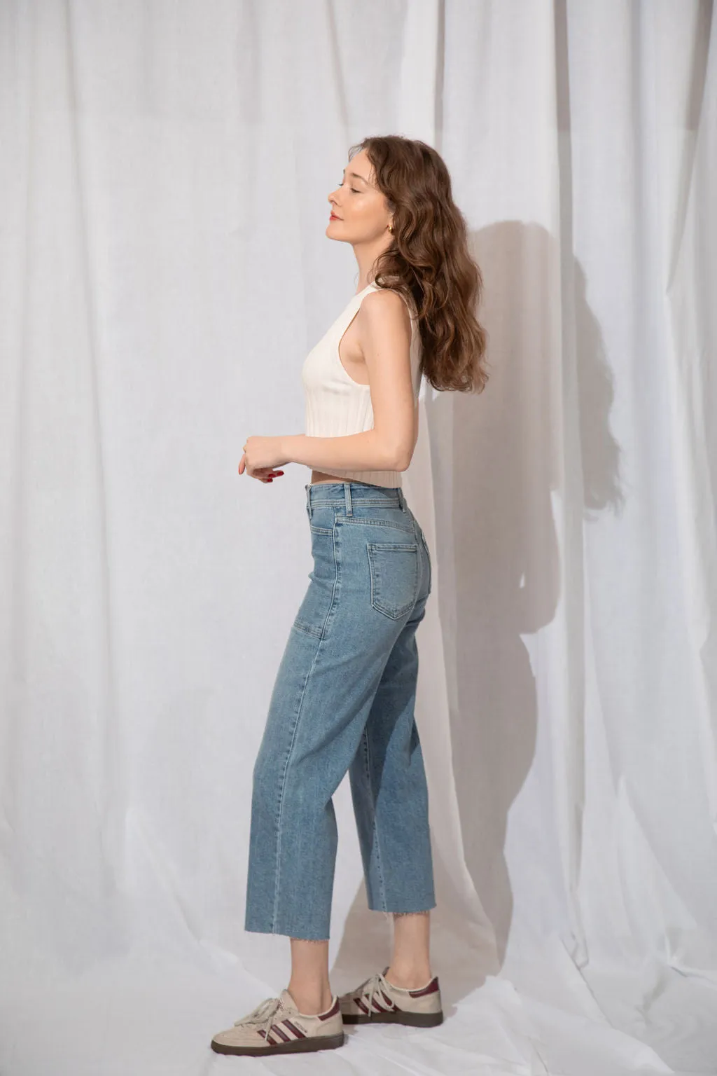 High Rise Utility Wide Leg