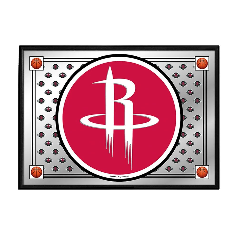 Houston Rockets: Team Spirit - Framed Mirrored Wall Sign