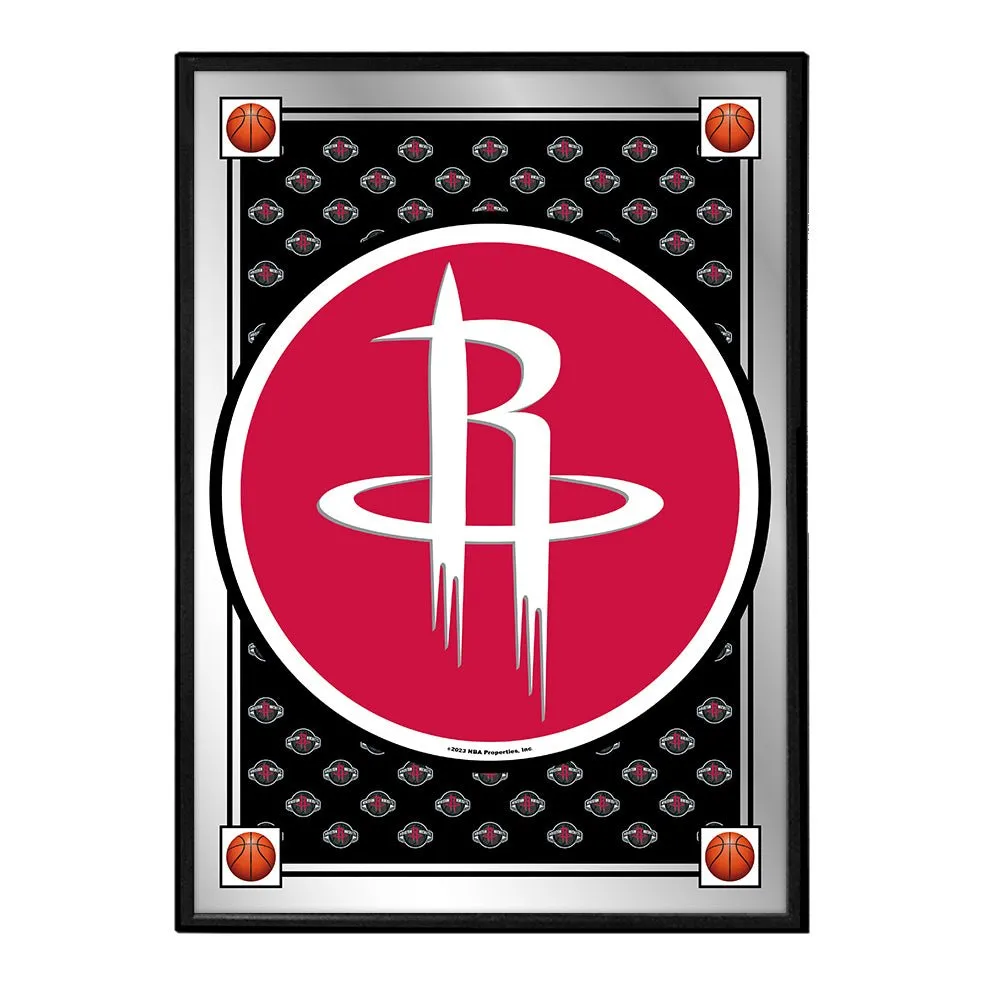 Houston Rockets: Team Spirit - Framed Mirrored Wall Sign