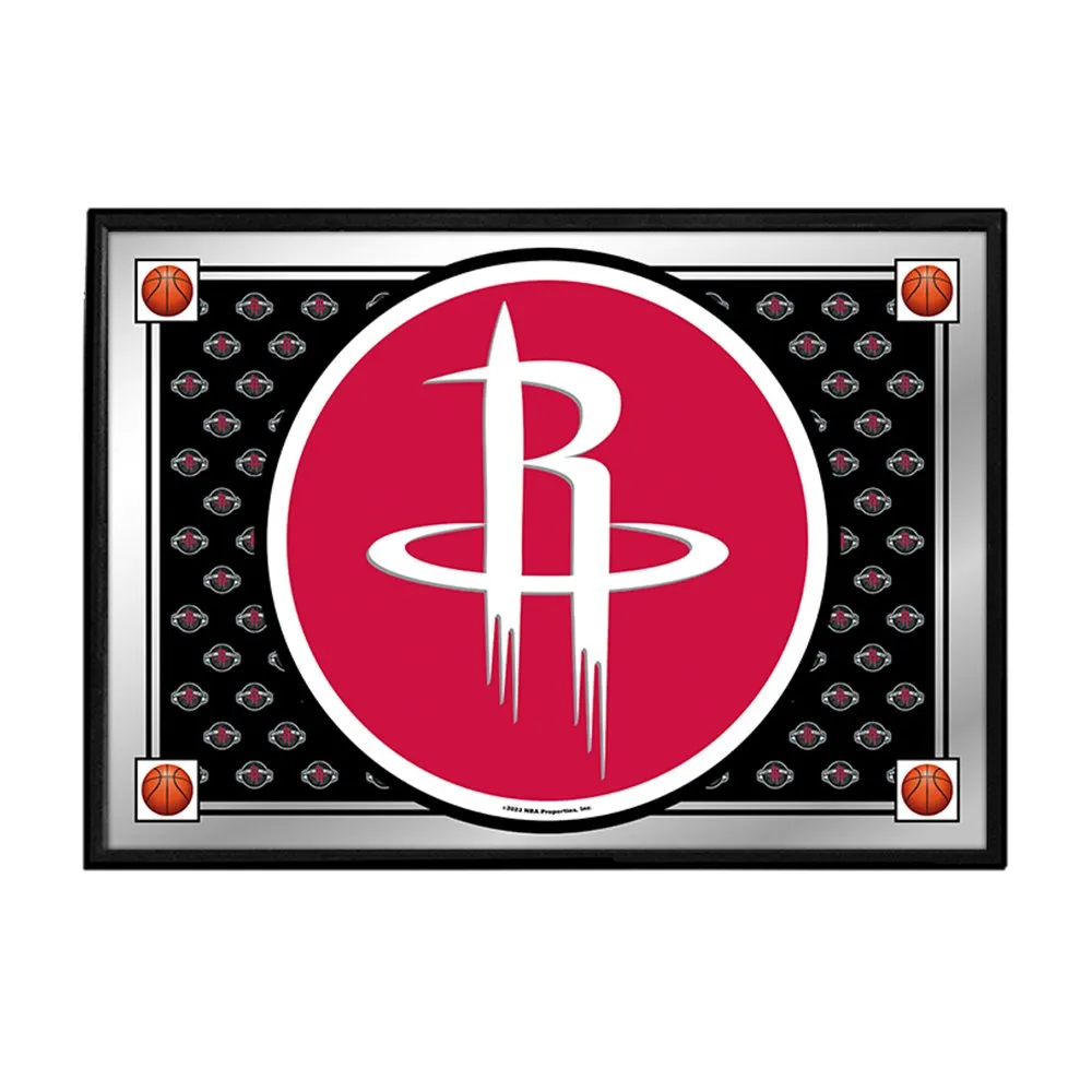 Houston Rockets: Team Spirit - Framed Mirrored Wall Sign