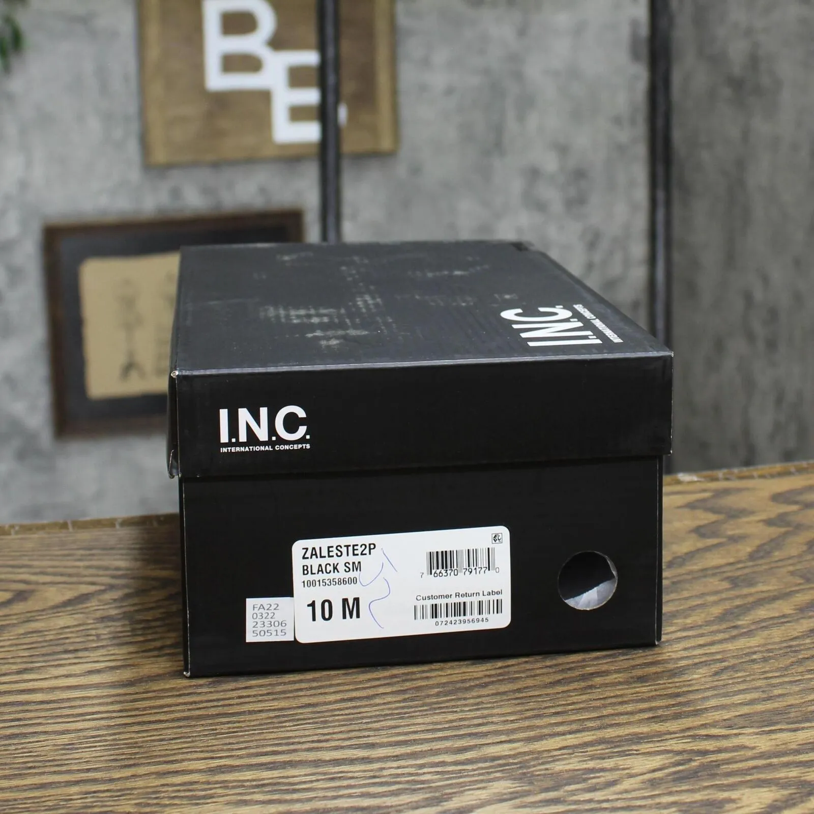 Inc International Concepts Heeled Zaleste Ball Slide Sandals Black Smooth 10M