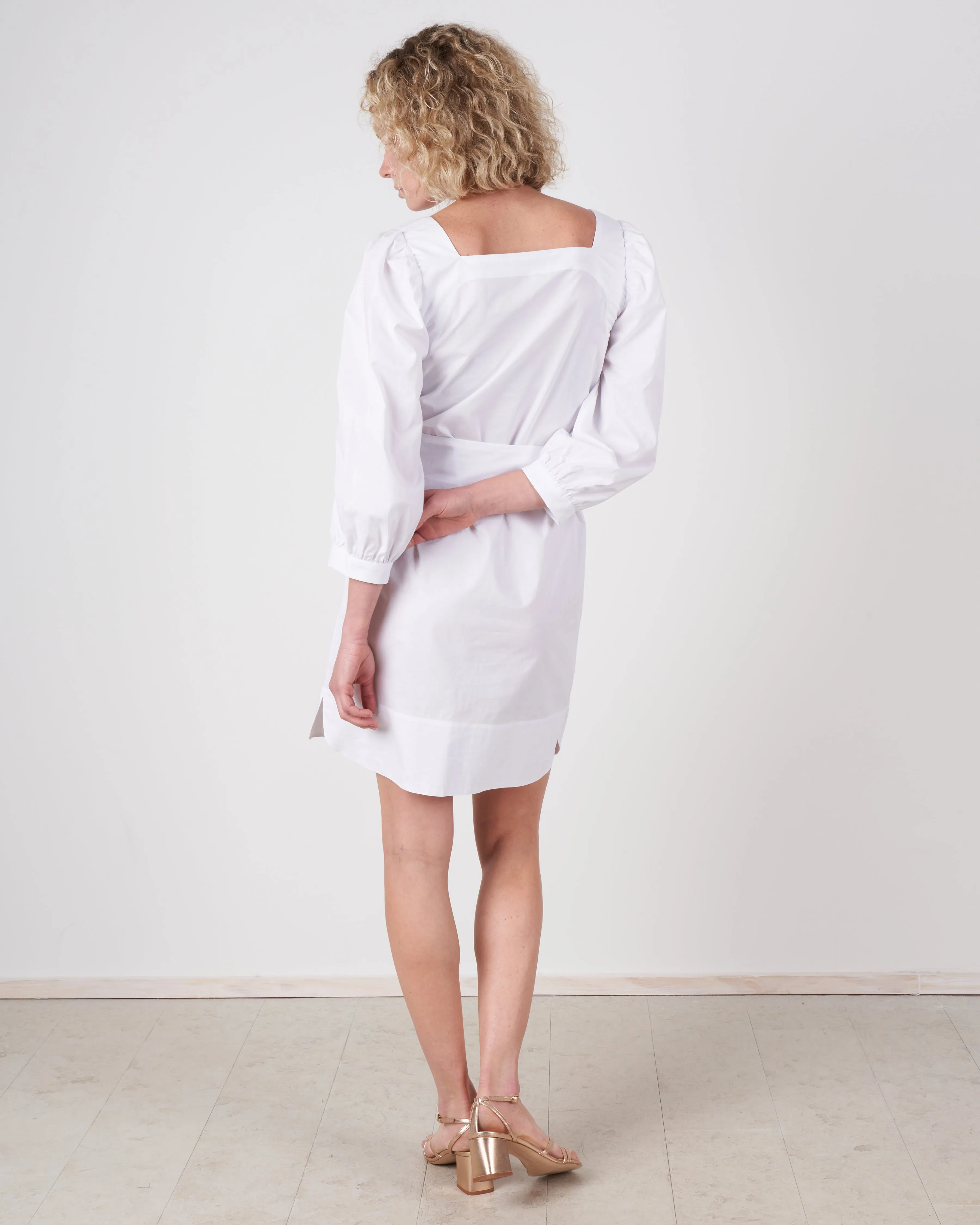 justine dress - white